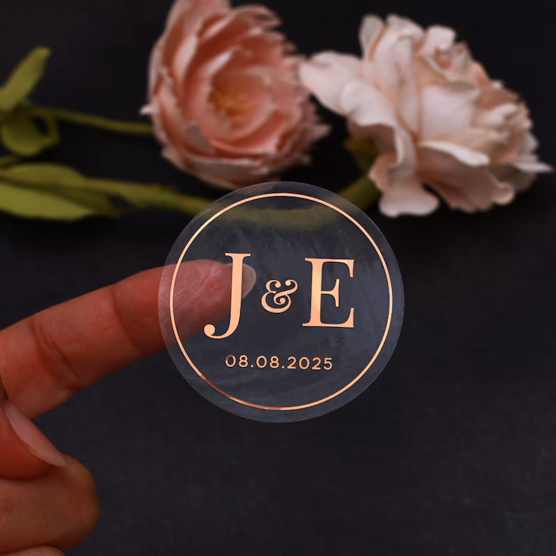 Round Sticker Foil Printing image 1